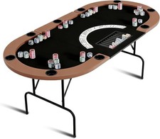 Oval Poker Table w/