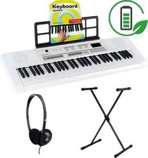 McGrey 6170 Akku Keyboard Weiß Set Keyboard Ständer Kopfhörer Keyboard Schule