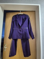 Schicker Anzug Lila Bluse 36