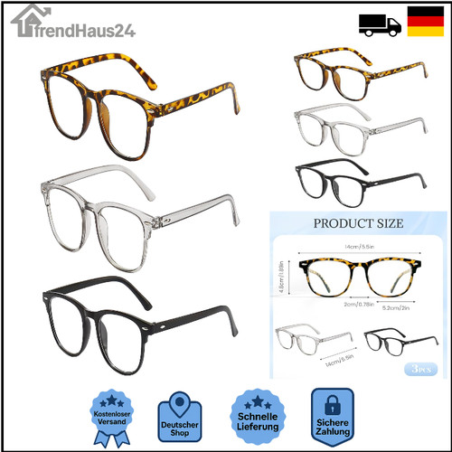 Stück brille ohne - 3,