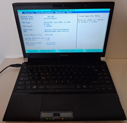 Toshiba portege r700 - toshiba,