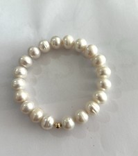 Zuchtperlen Armband weiß