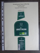 Bieretiketten, SH, Flensburg, Privatbrauerei Sauer & Hartwig