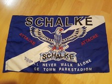 Rarität Schalke ATTACKE  Fahne 62×37 cm Neu