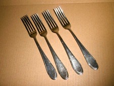 alt: WMF 90er Silberauflage 200 Kreuzband 4x Menügabel („klassiker“)- anschauen