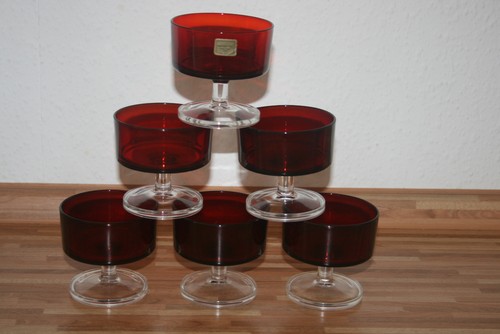 Luminarc sektschalen 70er - luminarc,