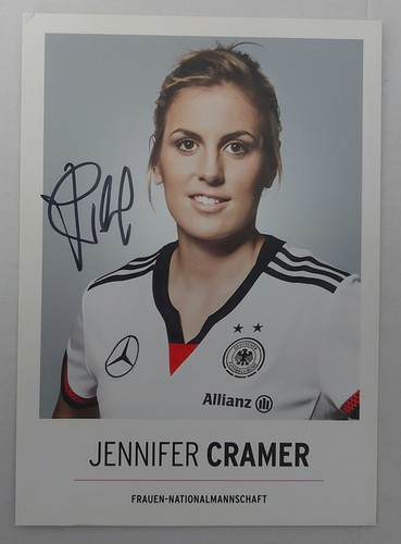 Jennifer cramer autogrammkarte - jennifer,