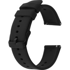 Uhrenarmband Silikon, Schwarz
