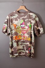 ADIDAS Neon-Monster T-Shirt in Camouflage Print, Design Jeremy Scott, N E U !