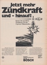 Original Werbung der 70er Jahre Bosch Zündkerzen