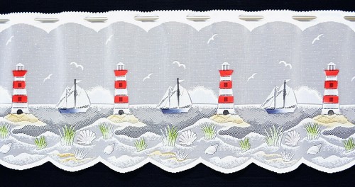 Leuchtturm scheibengardine - leuchtturm,