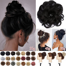 Dick  Messy Dutt Haarverlängerung Lockig Wrap on Bun Haarteil Wie Echthaar Echte