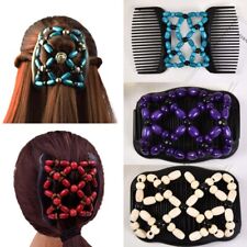 Butterfly Haarspange Hairclip Combs Haarklammer Kämme Haarkamm Holz Perlen