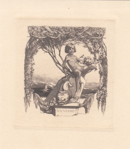 Exlibris bookplate - exlibris,