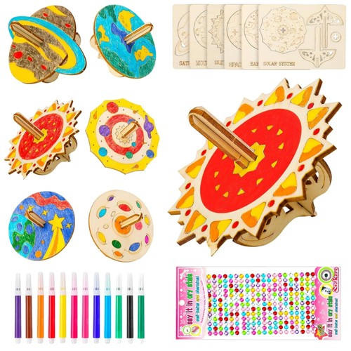 Holzkreisel bastelset kinder - holzkreisel,
