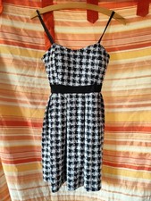Cocktailkleid Gr. S Schachbrett Muster
