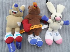 3 Maskottchen von den Olympischen Winterspielen 2002 in Salt Lake City - USA