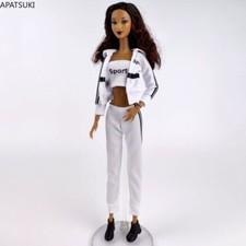 Weißes Sportkleidung Set für