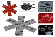 9 x Topf- und Pfannenschoner aus Fließ, 3 Farben, 38 cm