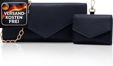 Larcenciel Clutch Weiß Leder