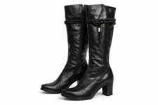 Mare Leder Overknee Stiefel