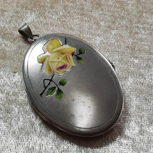 Vintage jugendstil medaillon - jugendstil,