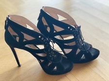 MiuMiu / Prada Highheels, Plateau, offen, schwarz, 39.5 , Sommertraum!