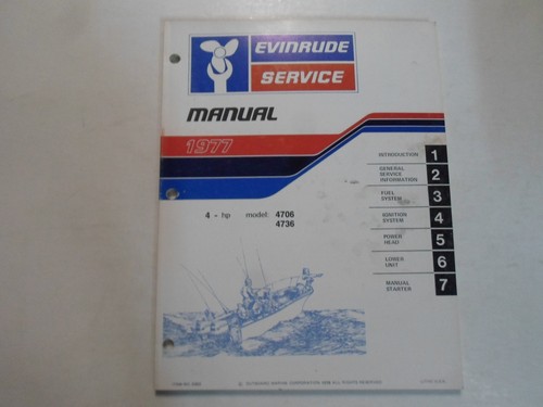 1977 evinrude service - 1977,