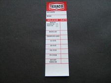 TEXACO Oil Change door jamb