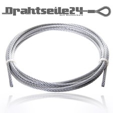 Drahtseil 1mm 1,5mm 2mm 3mm 4mm 5mm 6mm 8mm 10mm 12mm 14mm 16mm | 0,5m - 200m