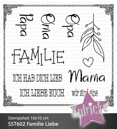 Kulricke stempelset familien - stempelset, "familien