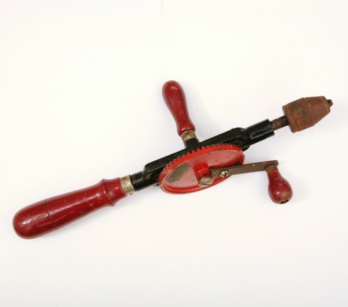 Vintage handbohrmaschine rotes - vintage,