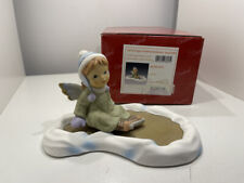 Goebel Figur Nina und Marco Engel Schlittschuhläufer hingefallen - 7,5 cm mit OV