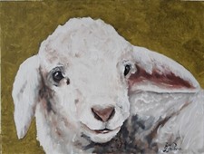 Schaf Original Ölgemälde