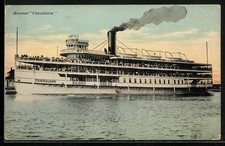 Dampfer Canadiana in Fahrt, Ansichtskarte 