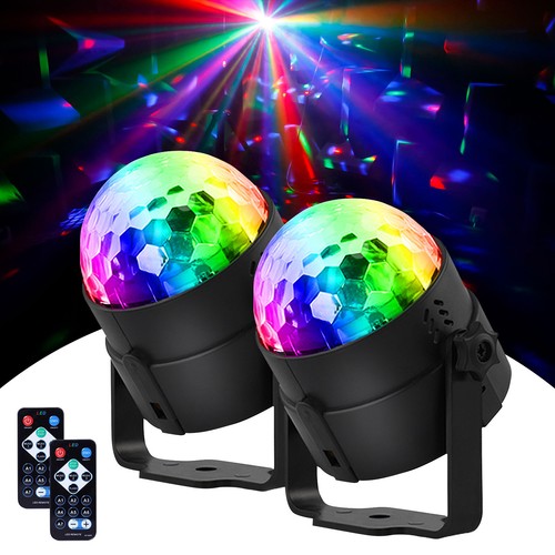 2stk rgb discokugel - 2stk,
