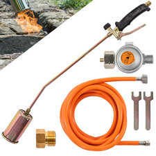 Gasbrenner Abflammgerät Unkrautvernichter Brenner Dachbrenner 58KW