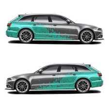 2er Set Auto Aufkleber Mosaik