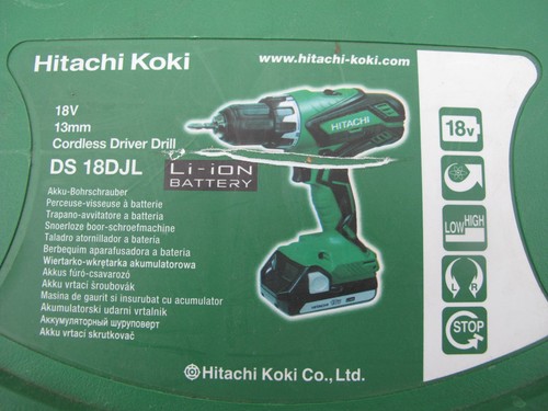 Hitachi ds18djl akkuschrauber - hitachi,