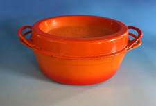 Le Creuset Cousances Doufeu Schmortopf Deckeltopf Bräter orange Nr.16(F025-1702)