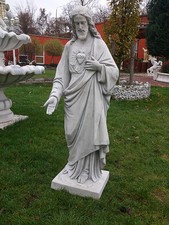 Gartenfigur Heiliger Jesus 117 cm Steinguss, Menschen, Gartendeko, Steinfiguren