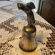 Antike Tischglocke WMF versilbert 10 mit Nikolaus Figur Rar!