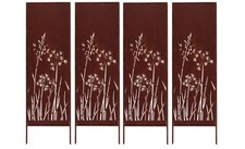 4x Sichtschutz Metall 160x50