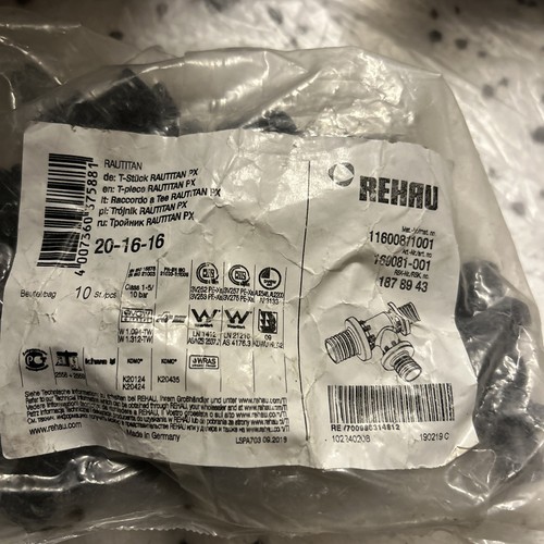 Rehau rautitan stück - rehau, t-stück