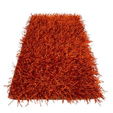 Moderner orange shaggy teppich - moderner,