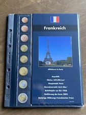 Leuchtturm OPTIMA Nachtrag Euro-Kursmünzen Frankreich 2002 neuwertig