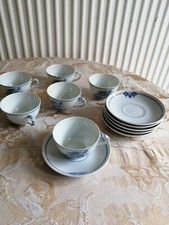 6 kleine Tassen, Windjammer, August Warncke, sehr guter Zustand