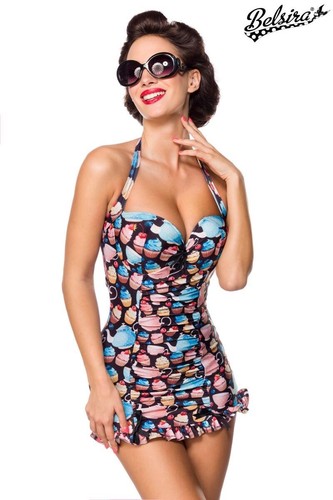Vintage badeanzug eis motiv - vintage, im