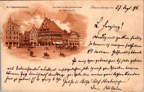 Litho gruß aus braunschweig - litho,