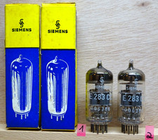 Pair: SIEMENS E283CC triple mica NOS NIB über 100% ✅ Tube Röhre Valve RARE